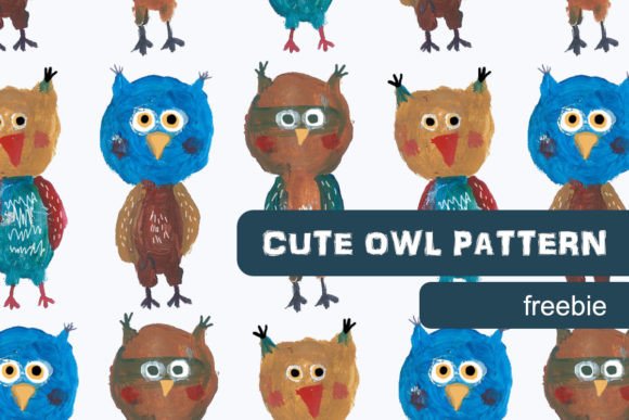 Download Cute Owl Pattern - Watercolor Owl - Watercolor Collection