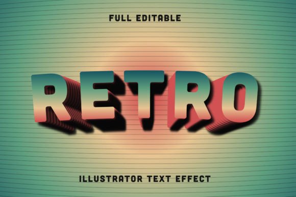 Download Retro Vintage Illustrator Text Effect - Effect Collection