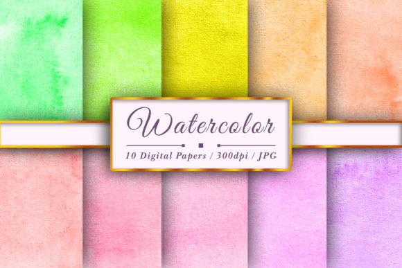 Download Watercolor Soft Color Digital Papers - Watercolor Collection