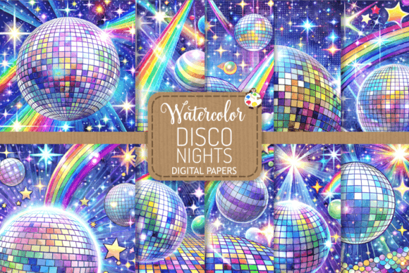 Download Disco Nights - Watercolor Backdrops - Watercolor Collection