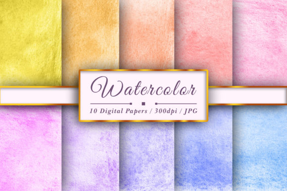 Download Watercolor Soft Color Digital Papers - Watercolor Collection