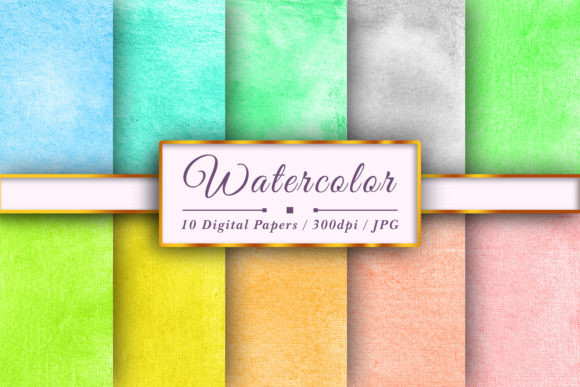 Download Watercolor Soft Color Digital Papers - Watercolor Collection