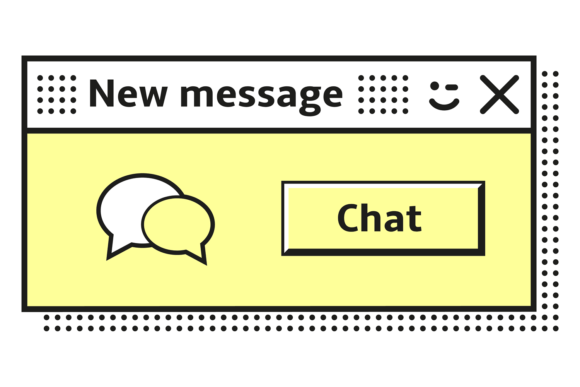 Download New Message Window. Retro Messenger Inte - Message Collection