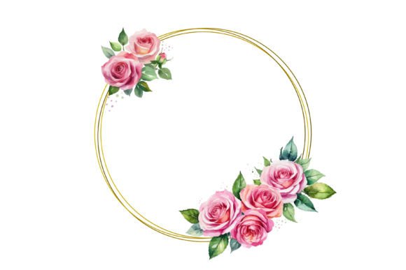 Download Watercolor Floral Wreath Frame - Watercolor Collection